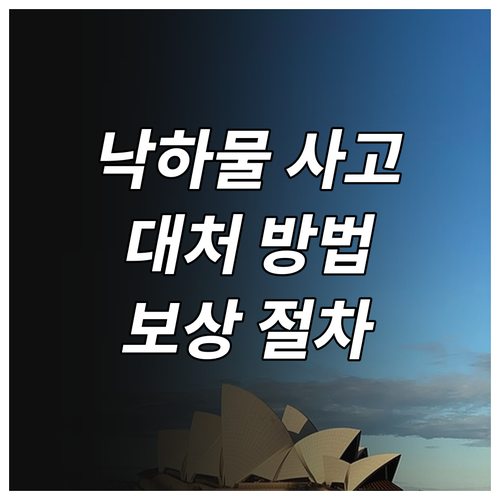 도로 위 낙하물 사고, 대처 방법과 보상 절차 완벽 정리