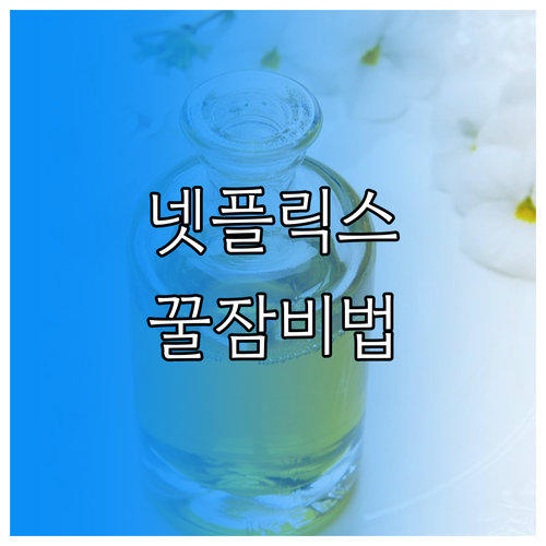 불면증 해결! 넷플릭스 숙면 다큐 활용법