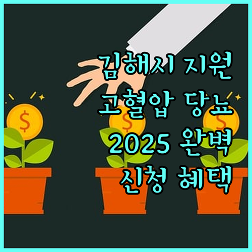 김해시 고혈압·당뇨 지원 사업 2025 | 대상, 신청, 혜택 완벽 가이드