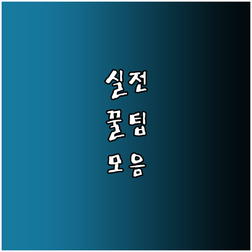단순 기록 넘어선 엑셀 표 기능, 스마트 데이터 관리 비법