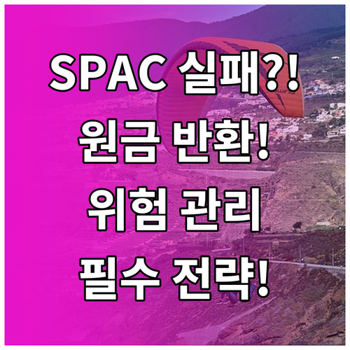 SPAC 합병 실패 시 투자 원금 반환 보호 장치와 상장 위험 관리