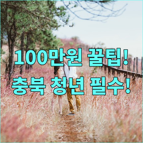 2025년 충북 청년 결혼지원금 100만원 지원 대상 신청 방법
