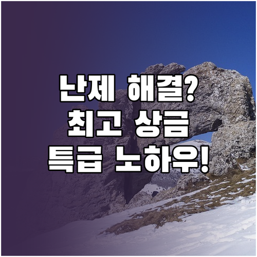 국가 난제 해결로 승부하는 정부 공모전 최고 상금 노하우