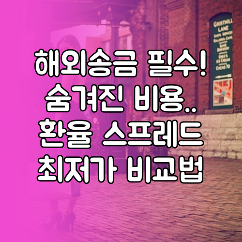 해외송금 총비용 비교 핵심: 숨겨진 환율 스프레드 분석