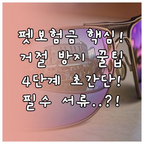 펫보험금 청구 필수 서류, 4단계 절차 및 거절 방지 전략