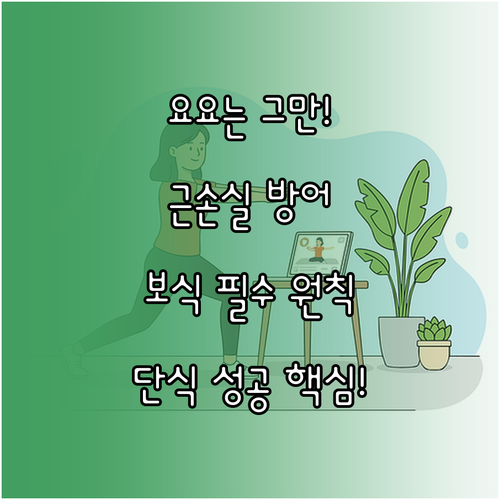 단식 중 피로와 요요를 막는 근육 보존 및 보식 원칙