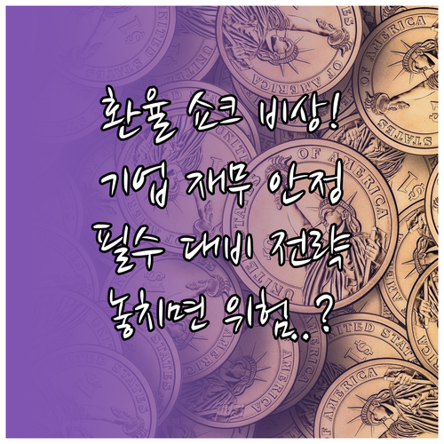 환율 변동성 극복 다국적 기업의 재무 안정성 확보 방안